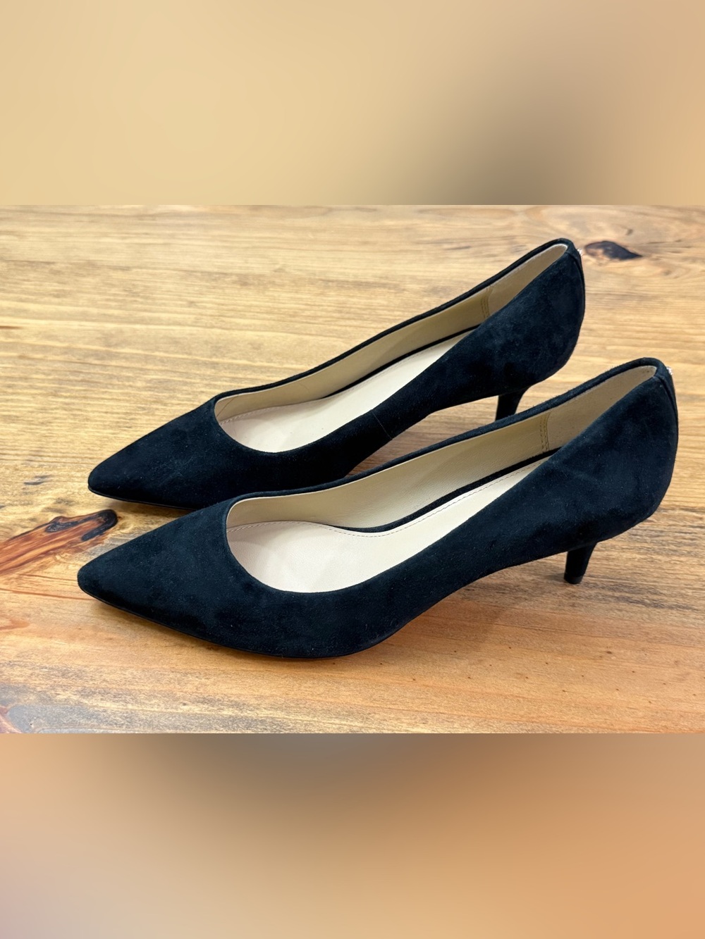 Coach Women’s Black Suede Pointed-Toe Pumps